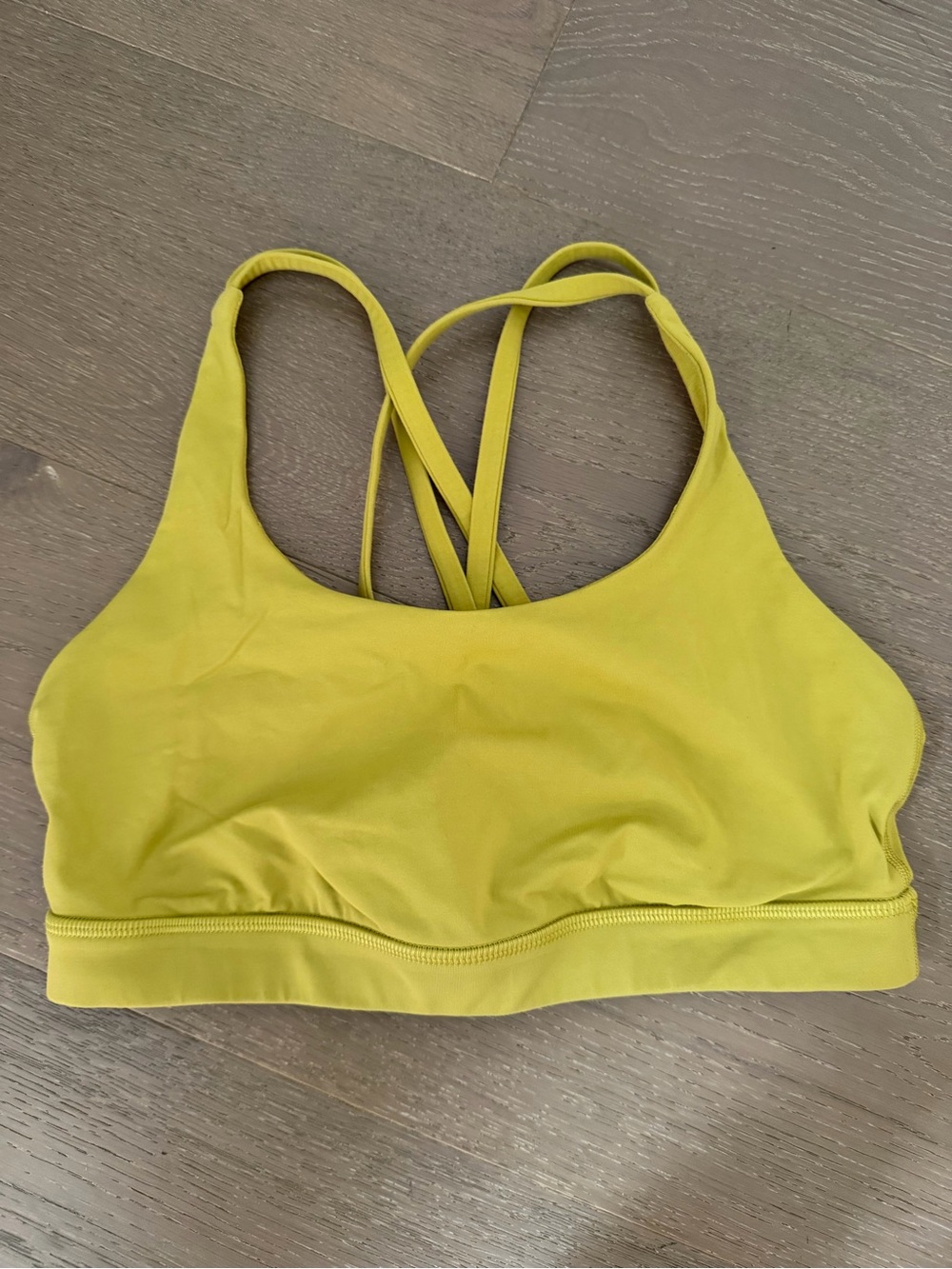 Lululemon Yellow Energy Sports Bra
